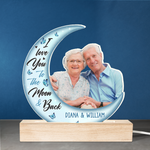 Custom Photo Moon and Back Couple Gifts - Personalized 3D LED Light