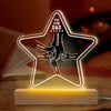 Five Star Dad Of Us - Family Personalized Custom Five Star Shaped 3D LED Light - Father's Day, Birthday Gift For Dad