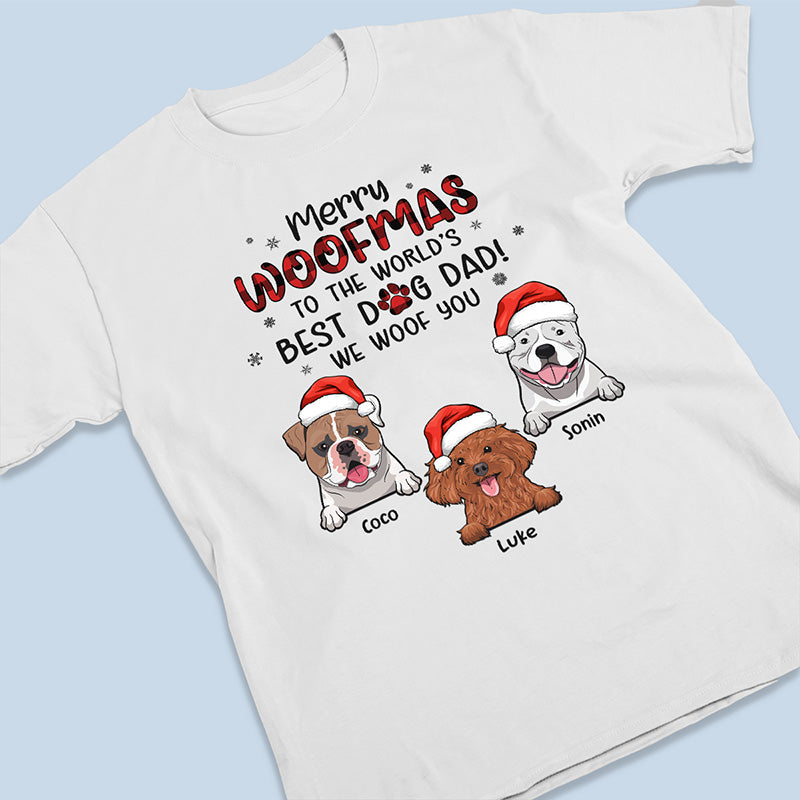 Custom Name Christmas Gifts for Dog Dads - Personalized Apparel