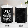Light This When You Fart Daddy - Family Personalized Custom Smokeless Scented Candle - Father's Day, Birthday Gift For Dad, Grandpa