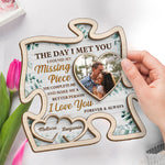Custom Photo Romantic Couple Gifts - Personalized Wooden Plaque