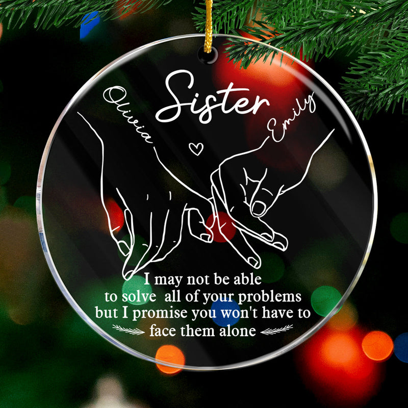 Custom Name Sister Gifts - Personalized Ornament