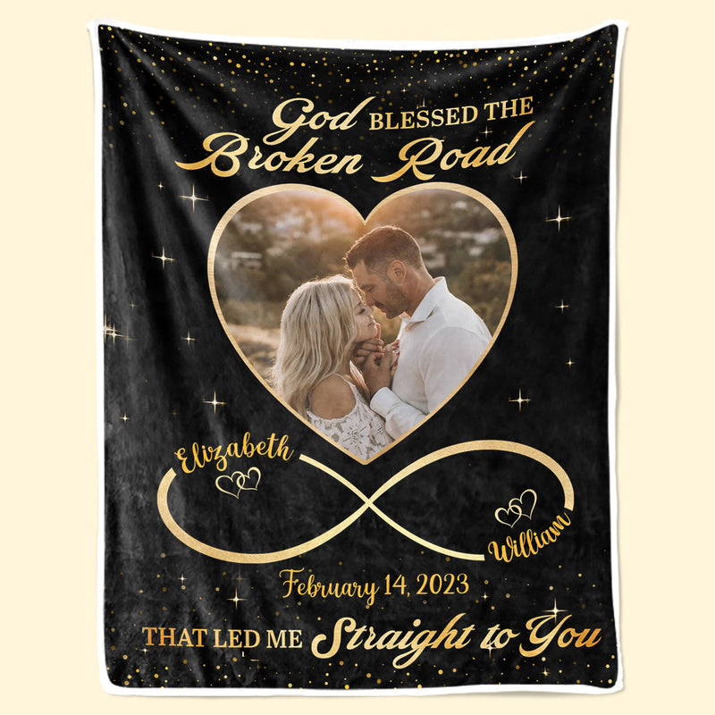 Custom Photo I Love You Forever And Always - Couple Personalized Custom Blanket - Gift For Husband Wife, Anniversary