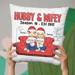 Custom Name Hubby & Wifey Anniversary Gifts - Personalized Pillow