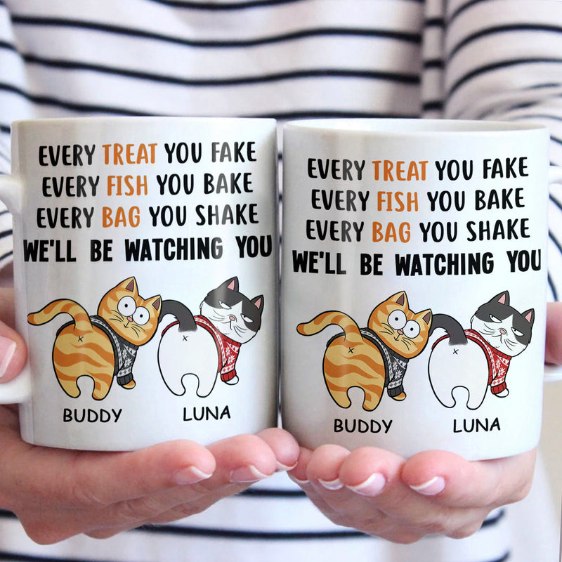 Custom Name Funny Cat Care Gifts for Cat Lovers - Personalized Mugs