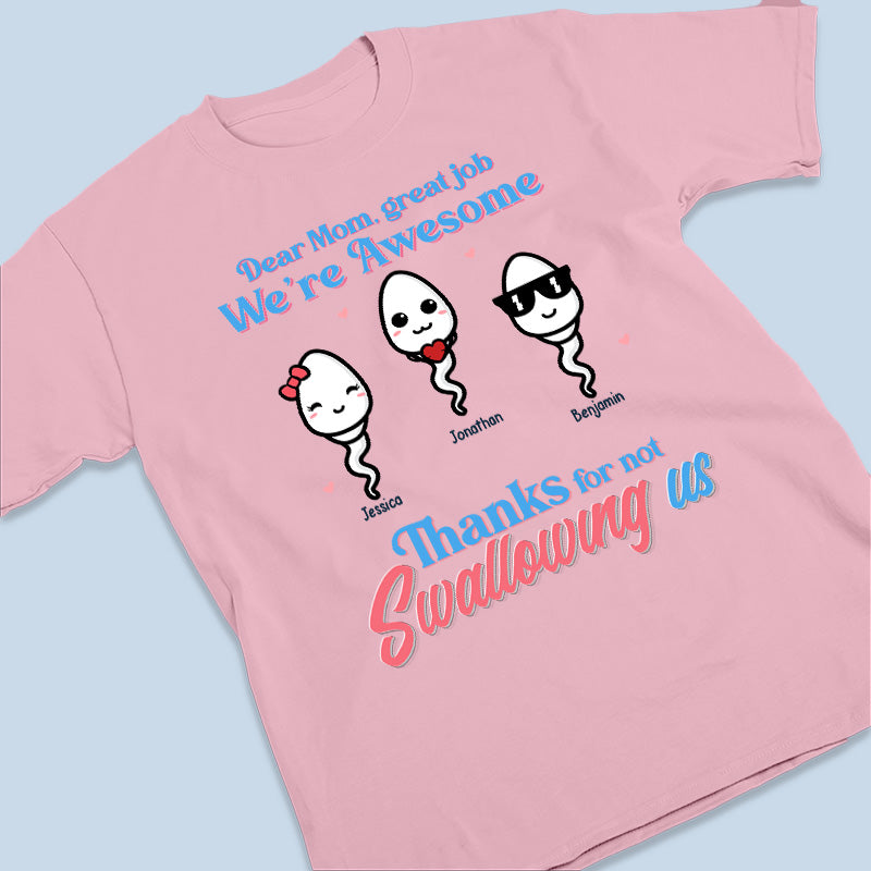 Awesome Mom Makes Us Awesome - Family Personalized Custom Unisex T-shirt, Hoodie, Sweatshirt - Mother's Day, Birthday Gift For Mom