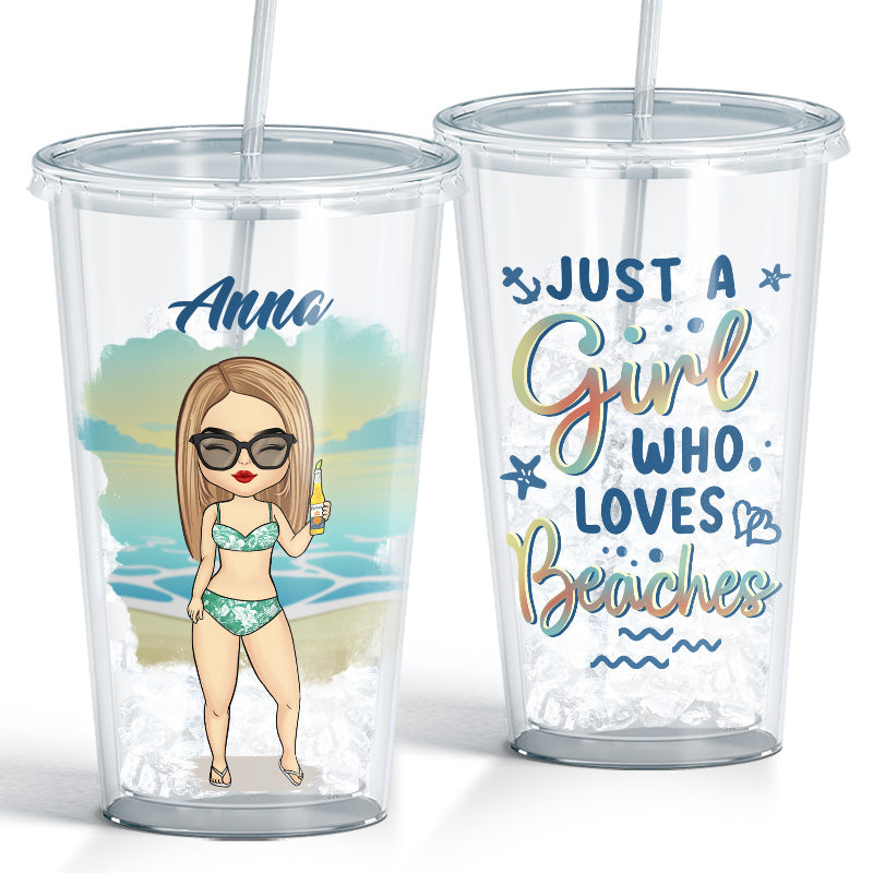 Life Is Short, Take The Trip - Travel Personalized Custom Clear Acrylic Tumbler - Gift For Travel Lovers