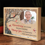 Custom Photo Memorial Remembrance Decor - Personalized Frame Light Box