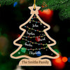 Happy Family Happy Life - Family Personalized Custom Ornament - Acrylic Custom Shaped - Christmas Gift For Family Members