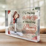 Custom Name Romantic Couple Gifts - Personalized Shaped Acrylic Plaque