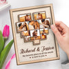 Custom Photo Home Is Where My Wife Is - Couple Personalized Custom 2-Layered Wooden Plaque With Stand - House Warming Gift For Husband Wife, Anniversary