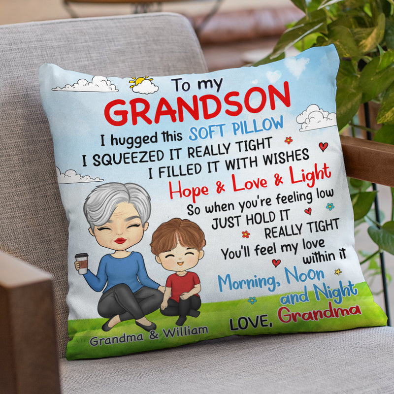 Custom Name Grandma Gifts for Granddaughter - Personalized Pillow