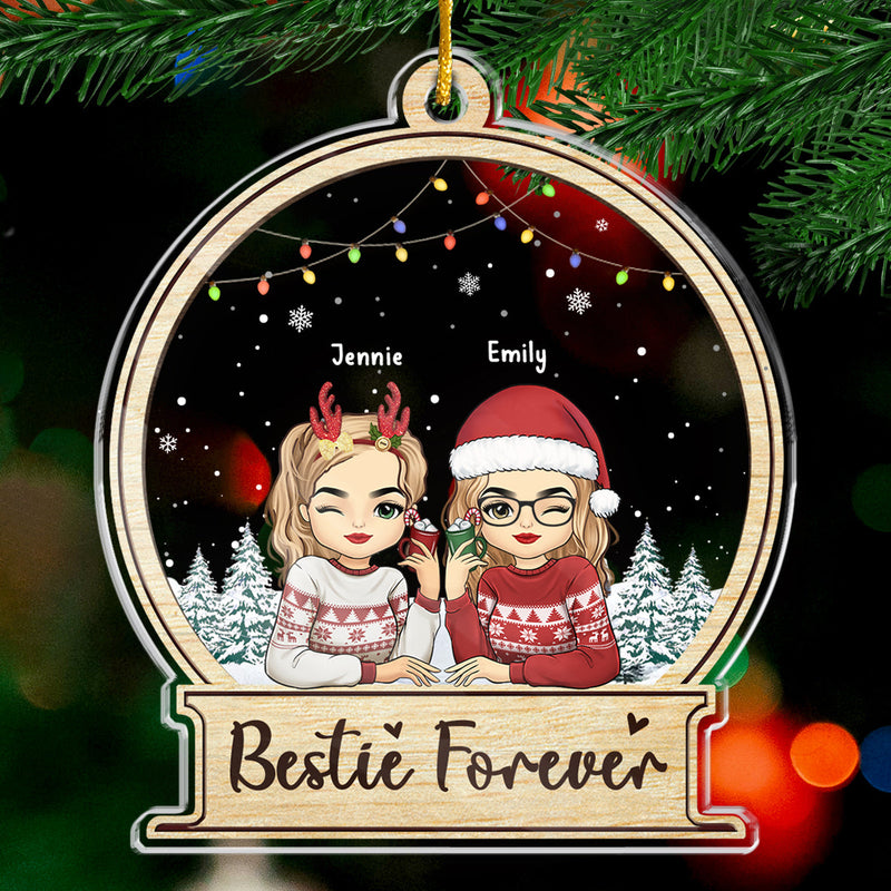 Custom Name Best Friend Christmas Gifts - Personalized Ornament