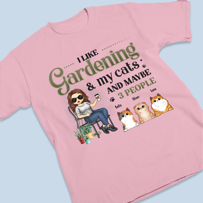 Work In Garden With Fur Baby - Dog & Cat Personalized Custom Unisex T-shirt, Hoodie, Sweatshirt - Gift For Pet Owners, Pet Lovers, Gardening Lovers