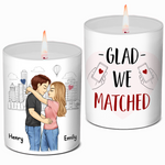 Custom Name Couple Love Gifts - Personalized Scented Candle