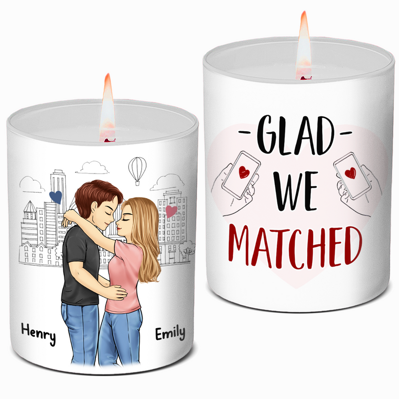 Custom Name Couple Love Gifts - Personalized Scented Candle