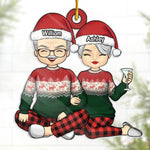 Custom Name Christmas Couple Gifts - Personalized Ornament