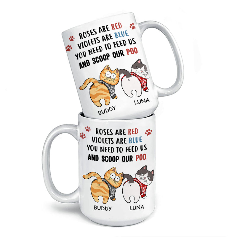 Custom Name Funny Cat Care Gifts for Cat Lovers - Personalized Mugs