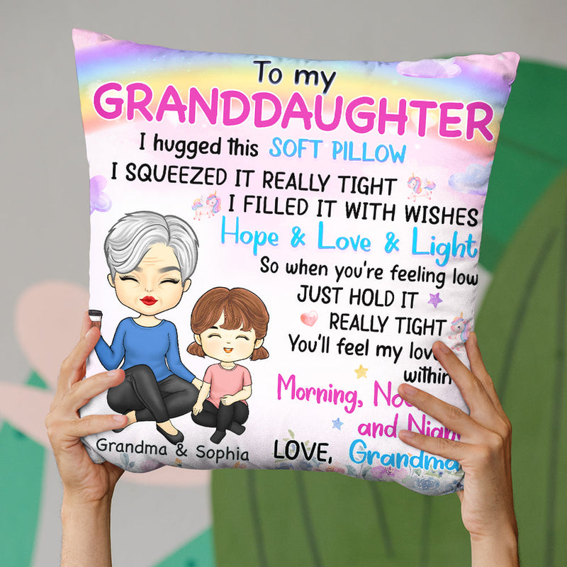 Custom Name Grandma Gifts for Granddaughter - Personalized Pillow