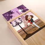 Custom Name Paris Romance Gifts for Couples - Personalized Frame Light Box