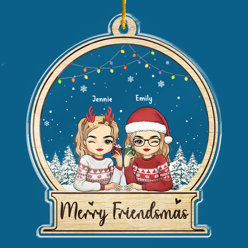 Custom Name Best Friend Christmas Gifts - Personalized Ornament