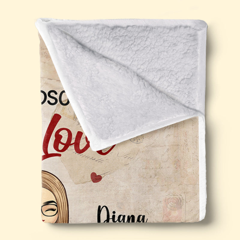 Custom Name Romantic Love Gifts for Couples - Personalized Blanket