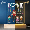 My Cherished Kids, The Light Of My Life - Family Personalized Custom Rectangle Shaped 3D LED Light - Mother's Day, Gift For Mom, Grandma