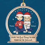 Custom Name Christmas Couple Gifts - Personalized Ornament