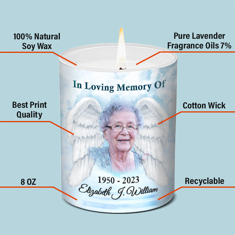 Custom Photo Always In Loving Memory With You - Memorial Personalized Custom Smokeless Scented Candle - Memorial Gift, Sympathy Gift For Family Members