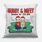 Custom Name Hubby & Wifey Anniversary Gifts - Personalized Pillow
