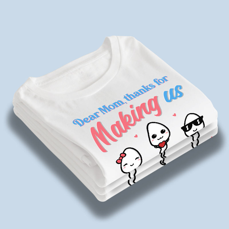 Thank You For Being Our Mom - Family Personalized Custom Unisex T-shirt, Hoodie, Sweatshirt - Mother's Day, Birthday Gift For Mom