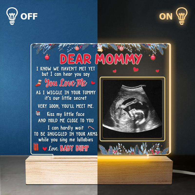 Custom Ultrasound Photo Pregnancy Gifts for Moms - Personalized 3D LED Light