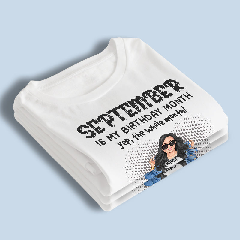 It's My Birthday Month - Family Personalized Custom Unisex T-shirt, Hoodie, Sweatshirt - Birthday Gift For Family Members