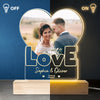 Custom Photo You Are My Fate - Couple Personalized Custom Shaped 3D LED Light - Gift For Husband Wife, Anniversary