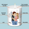 You're The Best - Couple Personalized Custom Smokeless Scented Candle - Gift For Husband Wife, Anniversary