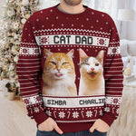 Custom Name Christmas Gifts for Cat Moms - Personalized Sweatshirt