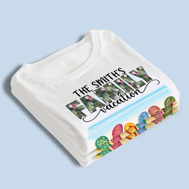 Family Vacation Making Memories Together - Family Personalized Custom Unisex T-shirt, Hoodie, Sweatshirt - Summer Vacation, Gift For Family Members