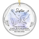 Custom Name Bestie Christmas Gifts - Personalized Ceramic Ornament