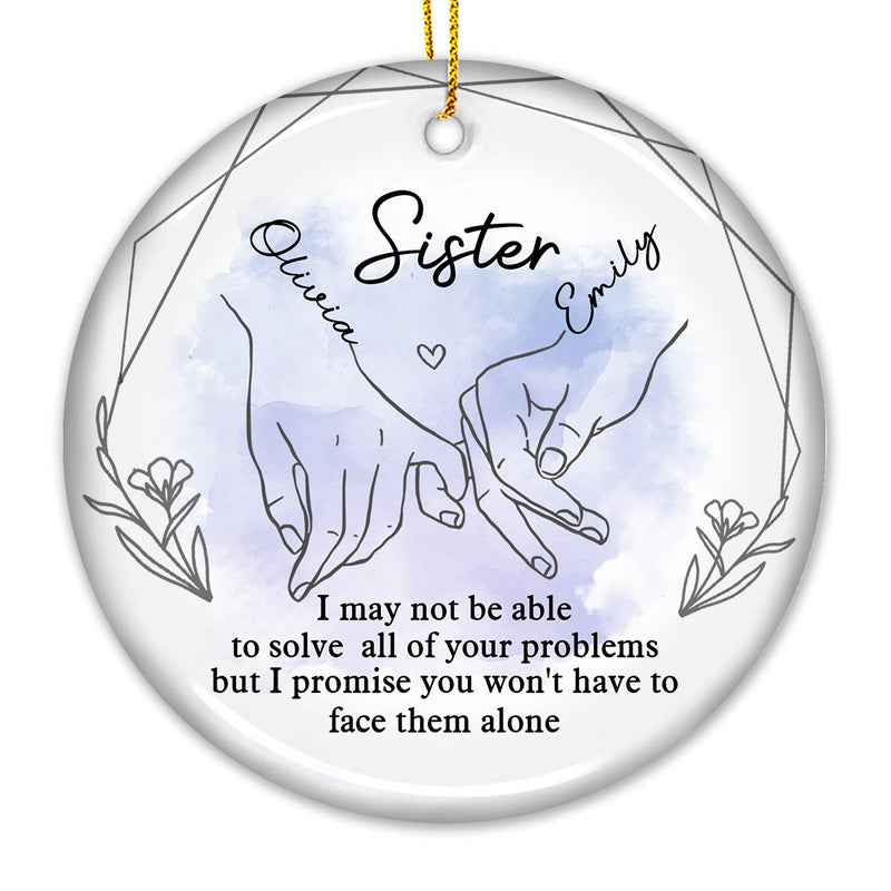 Custom Name Bestie Christmas Gifts - Personalized Ceramic Ornament