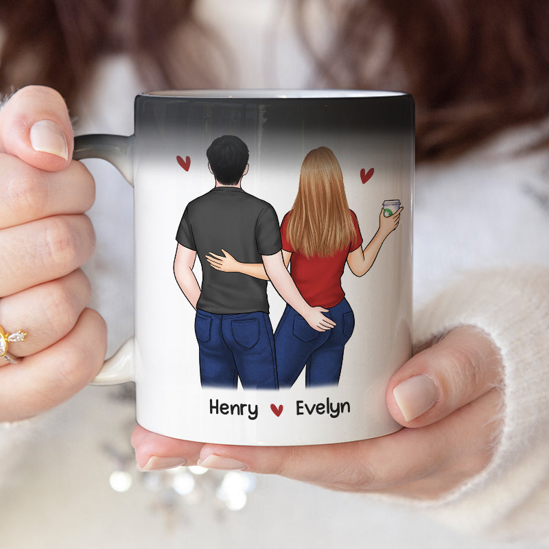 Congrats On Another Year Being My Husband - Couple Personalized Custom Color Changing Mug - Gift For Husband Wife, Anniversary