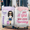 The Summer Is Calling & I Must Go - Travel Personalized Custom Luggage Cover - Gift For Travel Lovers