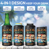 Drinking Buddies Husband Wife - Couple Personalized Custom 4 In 1 Can Cooler Tumbler - Gift For Husband Wife, Anniversary