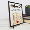 You Are The Special Piece Of Our Family - Family Personalized Custom 2-Layered Wooden Plaque With Stand - Mother's Day, House Warming Gift For Mom, Grandma