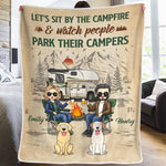 Custom Name Camping Gifts for Couples - Personalized Blanket