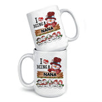 Custom Name Christmas Snowman Gifts for Nana - Personalized Mugs
