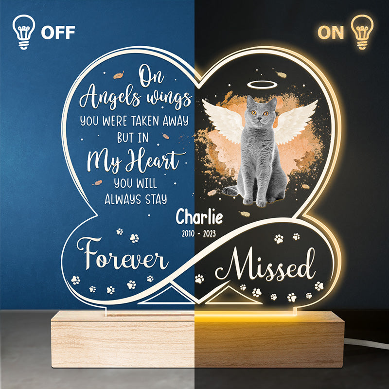 Custom Cat Memorial Gifts - Personalized 3D LED Light