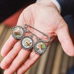 Custom Photo Memorial Dad Gifts - Personalized Memorial Lapel Pin