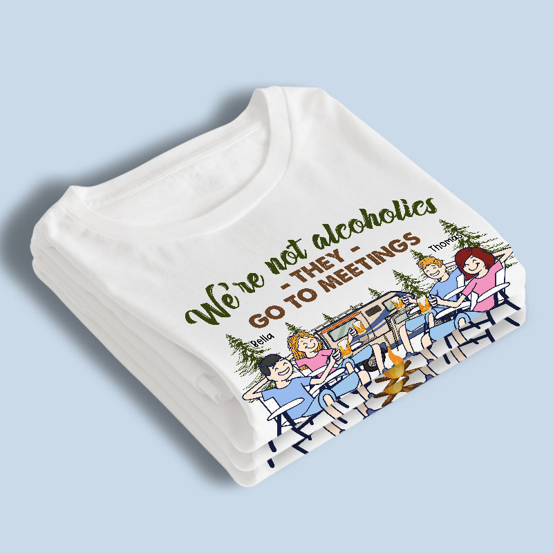 Custom Name Funny Drunk Camping Gifts for Friends - Personalized Apparel