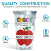 Eat Sleep Teach Repeat - Teacher Personalized Custom Clear Acrylic Tumbler - Gift For Teacher, Back To School