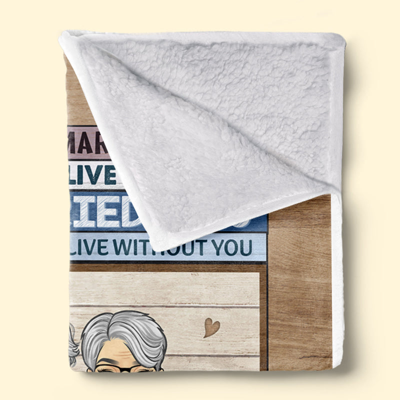 Custom Name Romantic Couple Gifts - Personalized Blanket